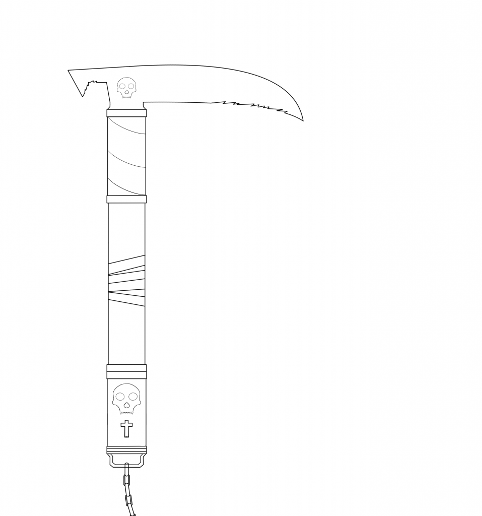 Kusarigama Grapple hook Concept art