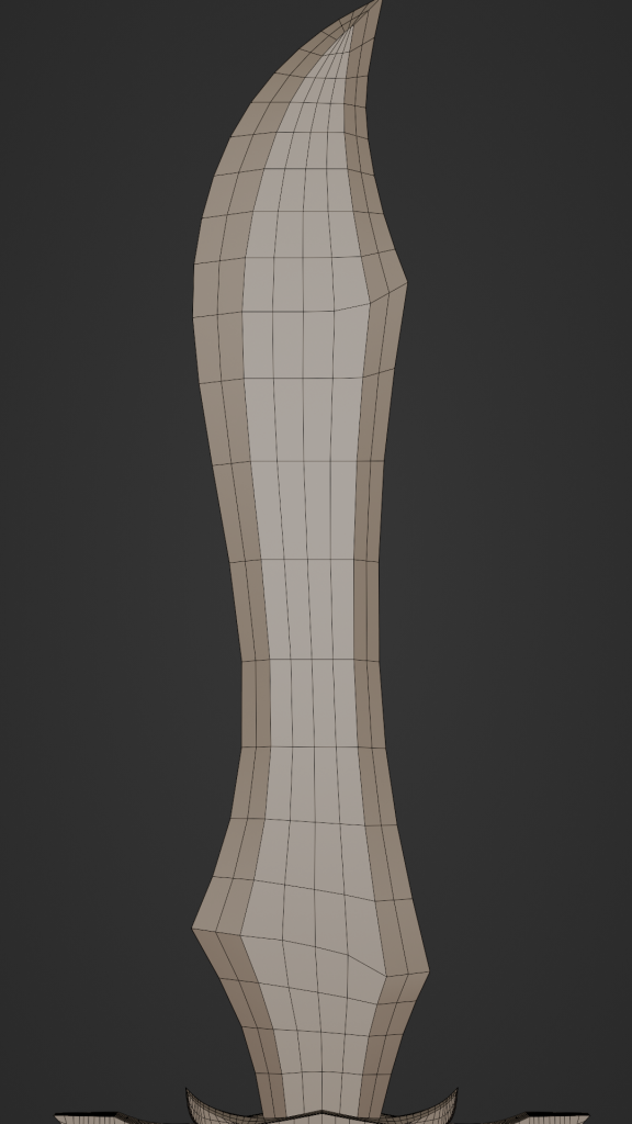 Greatsword Blade Wireframe