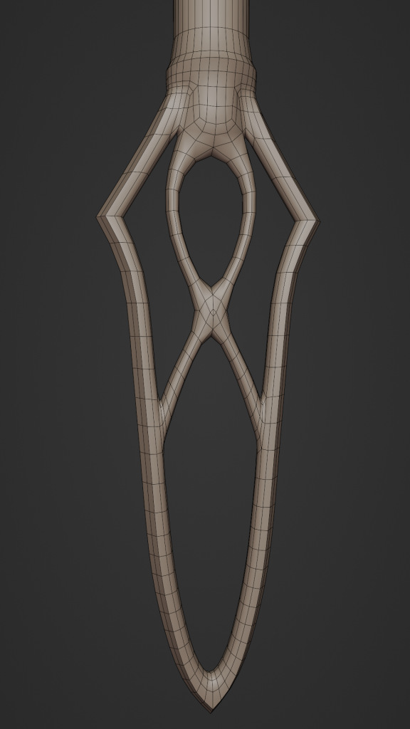 Spear Butt Wireframe