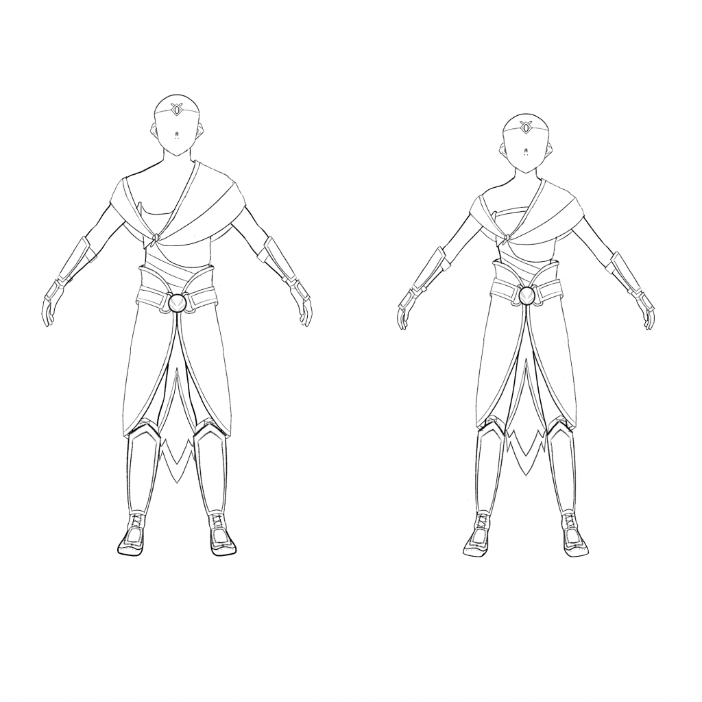 main character upgraded outfit