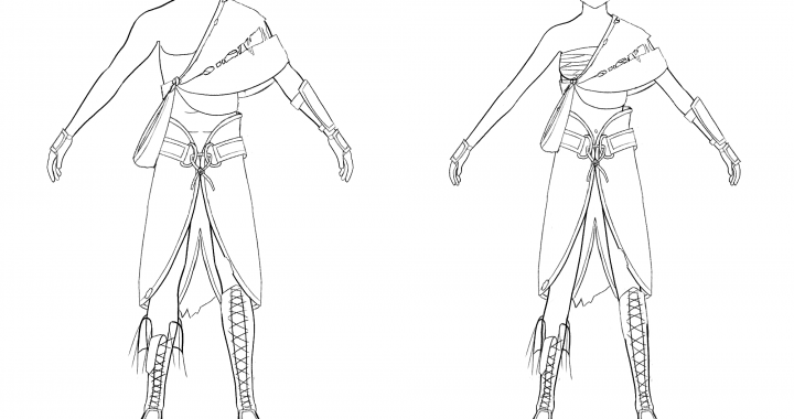main character starting outfit